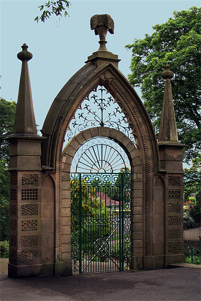 Marsden Hall  - Old Gate Picture Board by Peter Elliott 