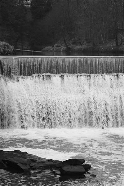 Roach Bridge Waterfall Picture Board by Peter Elliott 