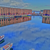 Buy canvas prints of Albert Dock Liverpool Watercolour by Peter Elliott 