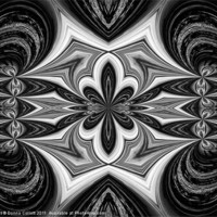 Buy canvas prints of Black & White Abstract by Donna Collett