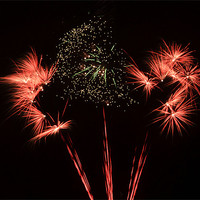 Buy canvas prints of Fireworks by Donna Collett