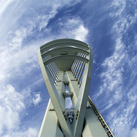 Buy canvas prints of Spinnaker Tower - upshot by Donna Collett