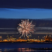Buy canvas prints of Fireworks for Adonia by Donna Collett