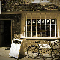 Buy canvas prints of Lacock Bakery by Donna Collett