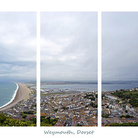 Buy canvas prints of Weymouth Triptych by Donna Collett