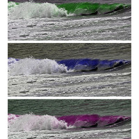 Buy canvas prints of Waves With A Difference by Donna Collett