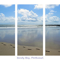 Buy canvas prints of Sandy Bay Triptych by Donna Collett