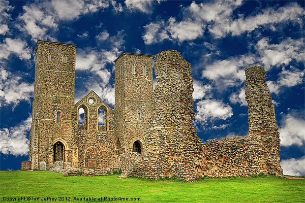 Reculver Castle - Kent Picture Board by Ian Jeffrey