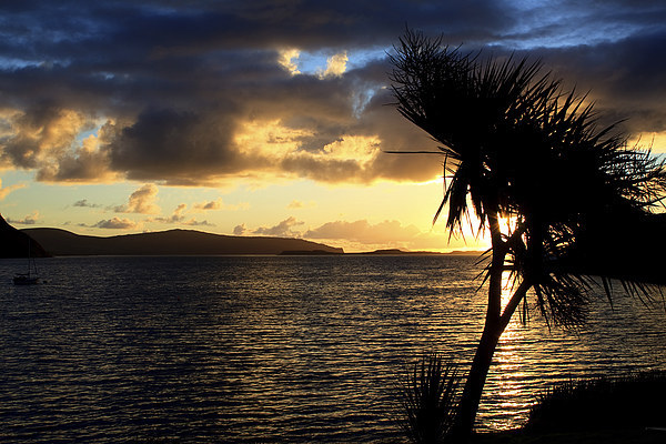 Loch Bay Sunset Picture Board by Ian Jeffrey