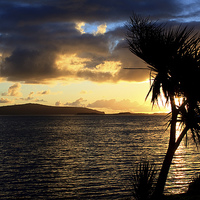 Buy canvas prints of Loch Bay Sunset by Ian Jeffrey