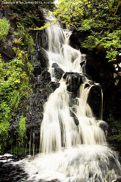 Dunvegan Castle Waterfall Picture Board by Ian Jeffrey