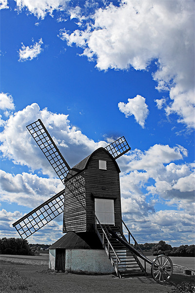 Pitstone Windmill Picture Board by Ian Jeffrey