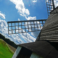 Buy canvas prints of Windmill Sails by Ian Jeffrey