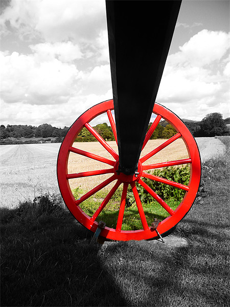 Pitstone Windmill Wheel Picture Board by Ian Jeffrey