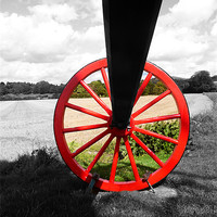 Buy canvas prints of Pitstone Windmill Wheel by Ian Jeffrey