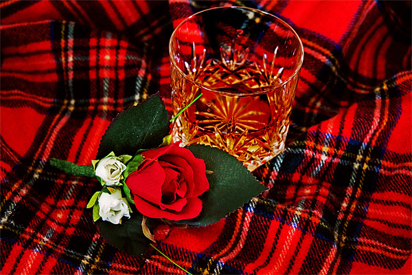 Glass of whisky Picture Board by Ian Jeffrey