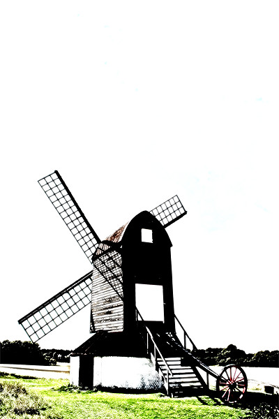 Windmill Picture Board by Ian Jeffrey