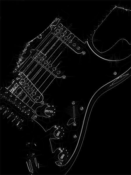 Guitar Picture Board by Ian Jeffrey