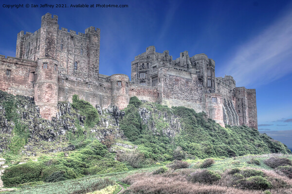 Bamburgh Castle Picture Board by Ian Jeffrey