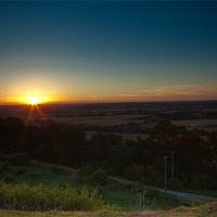 Buy canvas prints of Sunset on the Downs by Nigel Coomber