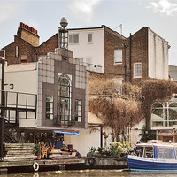 Buy canvas prints of Camden Canal by Dawn Cox