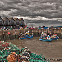 Buy canvas prints of Whitstable Harbour by Dawn Cox