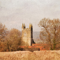 Buy canvas prints of chiddingstone church, kent by Dawn Cox