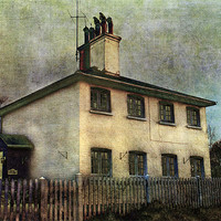 Buy canvas prints of The Old house by the Railway by Dawn Cox