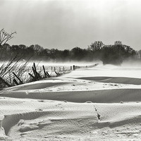 Buy canvas prints of snow swept landscape by Dawn Cox