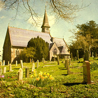 Buy canvas prints of Ide Hill Church in Spring by Dawn Cox