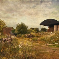 Buy canvas prints of The Old Barn by Dawn Cox