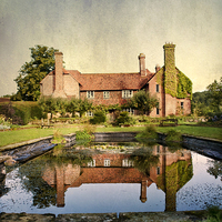 Buy canvas prints of Country Manor House by Dawn Cox