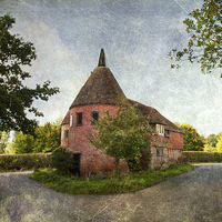 Buy canvas prints of Oast house kent by Dawn Cox