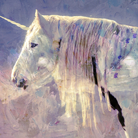 Buy canvas prints of The Unicorn by Dawn Cox
