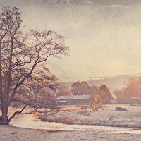 Buy canvas prints of Eynsford River  by Dawn Cox