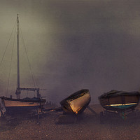 Buy canvas prints of The Fog - Whitstable by Dawn Cox