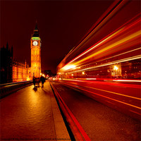 Buy canvas prints of London Bus to Big Ben by Izzy Standbridge