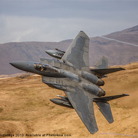 Buy canvas prints of F 15C Eagle Low Fly by Izzy Standbridge