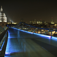 Buy canvas prints of London Millennium Bridge & St Pauls by Izzy Standbridge