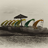 Buy canvas prints of Pedalos by richard downes