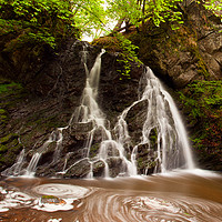 Buy canvas prints of Fairy Glen Waterfalls, Inverness by Mohit Joshi