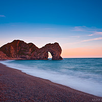 Buy canvas prints of Durdle Door at sunset  by Mohit Joshi