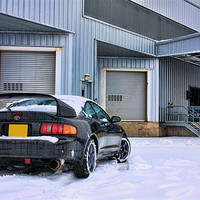 Buy canvas prints of Celica GT-FOUR inthe Snow by Phil Hall