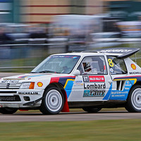 Buy canvas prints of Peugeot 205 T16 Evo Rallycar by Phil Hall