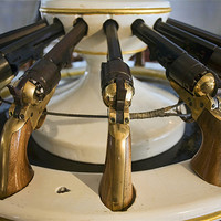Buy canvas prints of Navy Colt revolver by Tony Bates