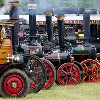 Buy canvas prints of Steam engine rally by Tony Bates