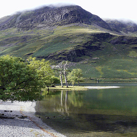 Buy canvas prints of Lake Buttermere Cumbria by Tony Bates