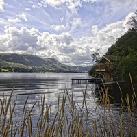 Buy canvas prints of Ullswater boat house by Tony Bates