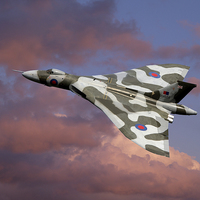 Buy canvas prints of Avro Vulcan Bomber XH558 by Tony Bates