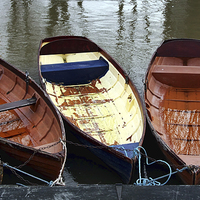 Buy canvas prints of Oxford rowing boats by Tony Bates